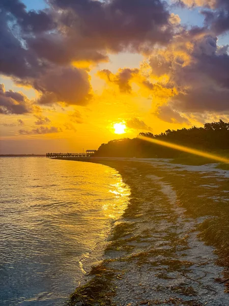 Leuchtturm Beach Park Sanibel Island Bei Sonnenaufgang — Stockfoto