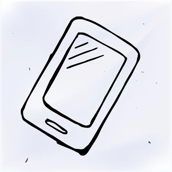 Telefono con display touchscreen — Vettoriale Stock