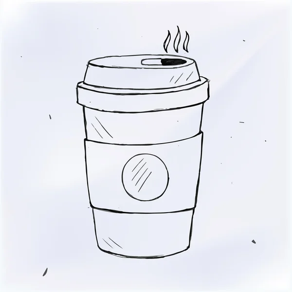 Copo de café Doodle —  Vetores de Stock