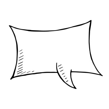 Doodle konuşma balonu