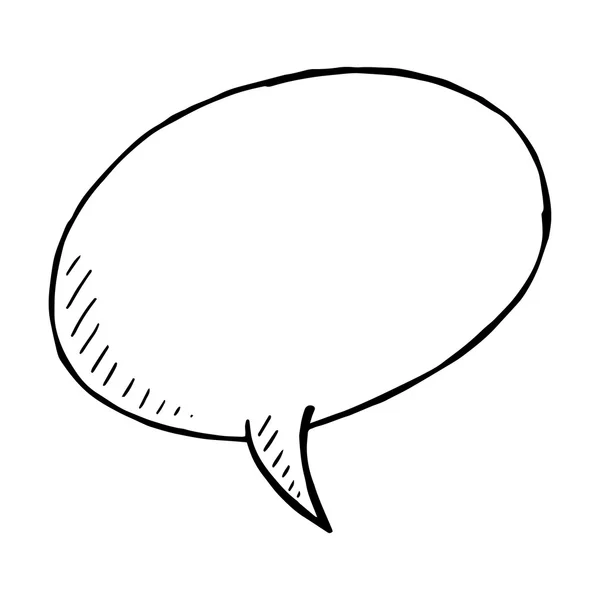Hand drawn speech bubble — Stock Vector