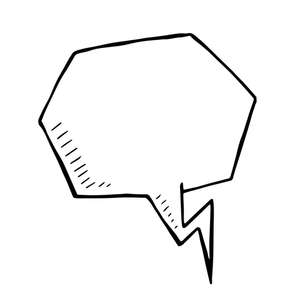 Burbuja del habla Doodle — Archivo Imágenes Vectoriales