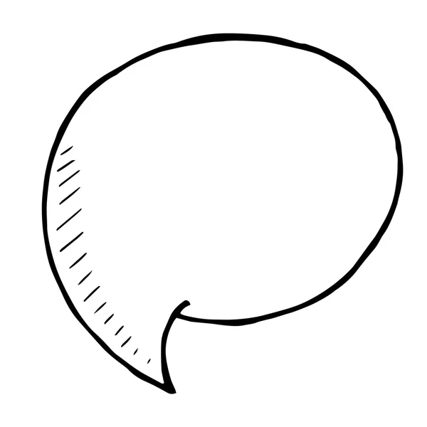 Doodle Speech Bubble — Stock Vector