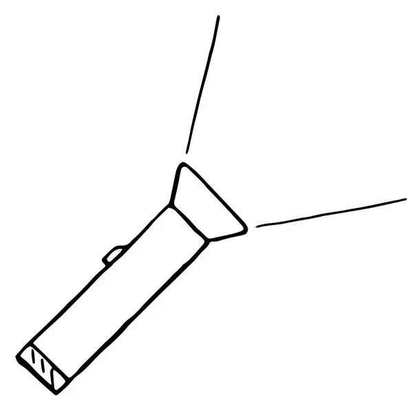 Flashlight or electric torch sketch — Stock Vector © lhfgraphics #13988170