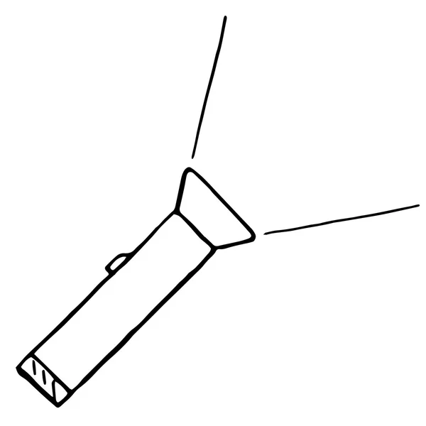 Garabato dibujado a mano de la linterna — Archivo Imágenes Vectoriales