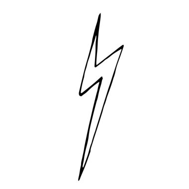 Yıldırım cıvata doodle