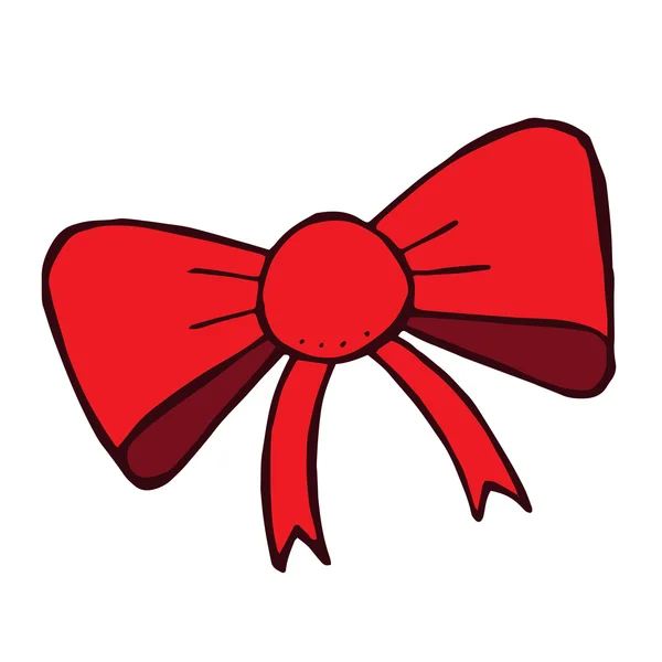 Arc de gribouille rouge — Image vectorielle