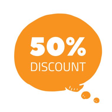 indirim mesaj kabarcık 