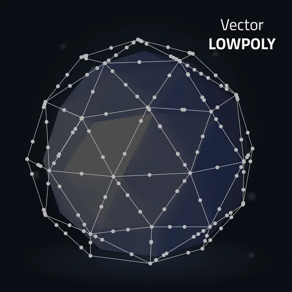 Tła geometrią Low poly — Wektor stockowy