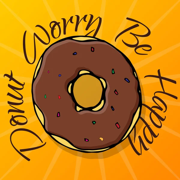 Bäckerei Café Doodle Donut Vektorgrafiken