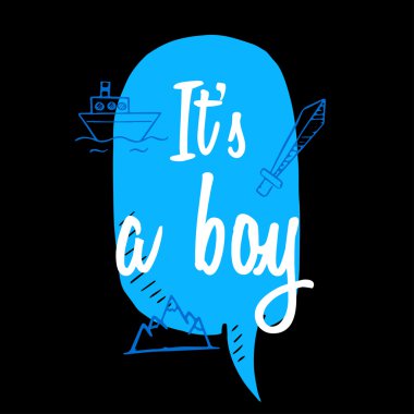 yazıt ile çocuk için kart 