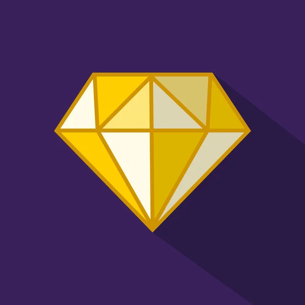 Vektor goldener Diamant — Stockvektor