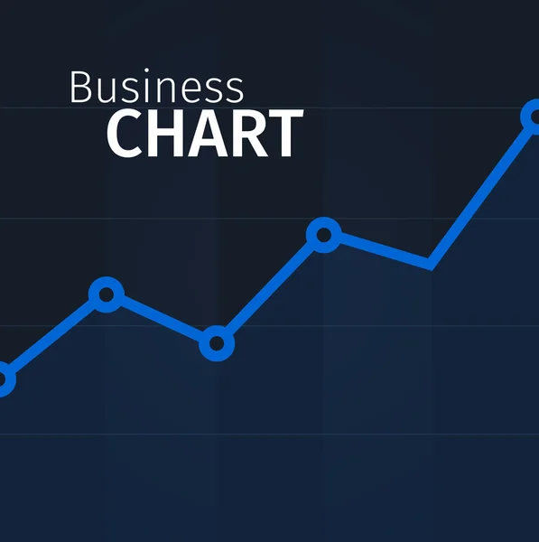 Business chart illustration — Stock Vector
