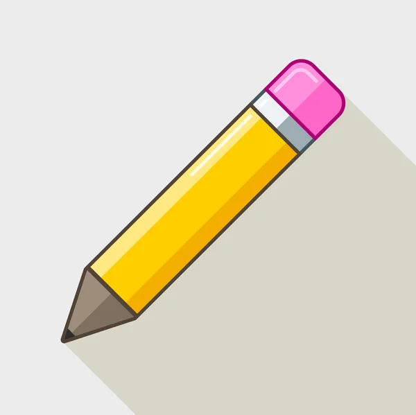 Vector pencil isolated — Stock Vector