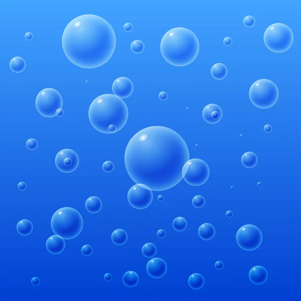 Aqua sea bubbles — Stock Vector