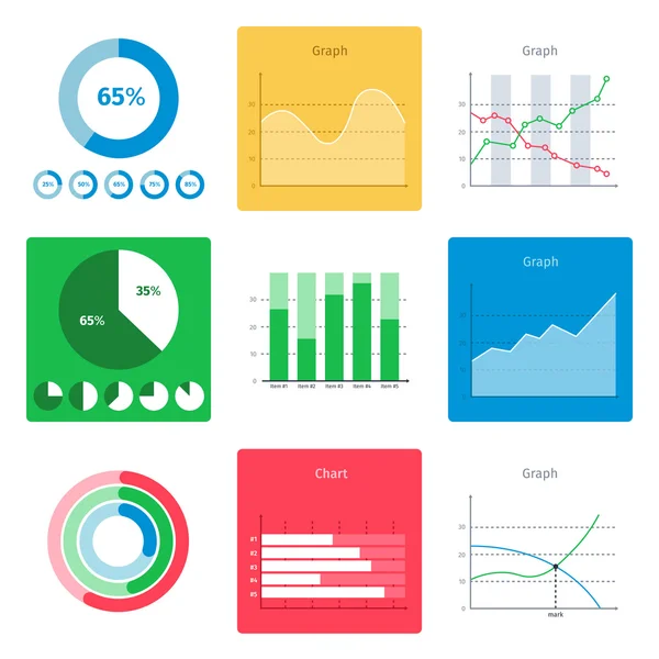 Business Infographic icons — Stock Vector