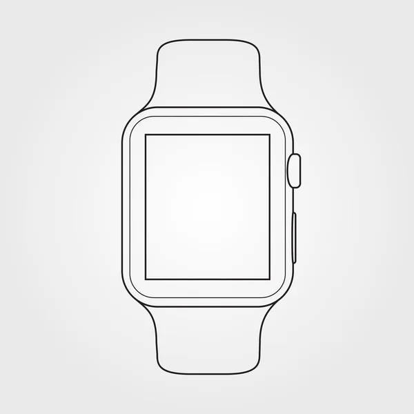 Smart Watch-klocka ikon — Stock vektor