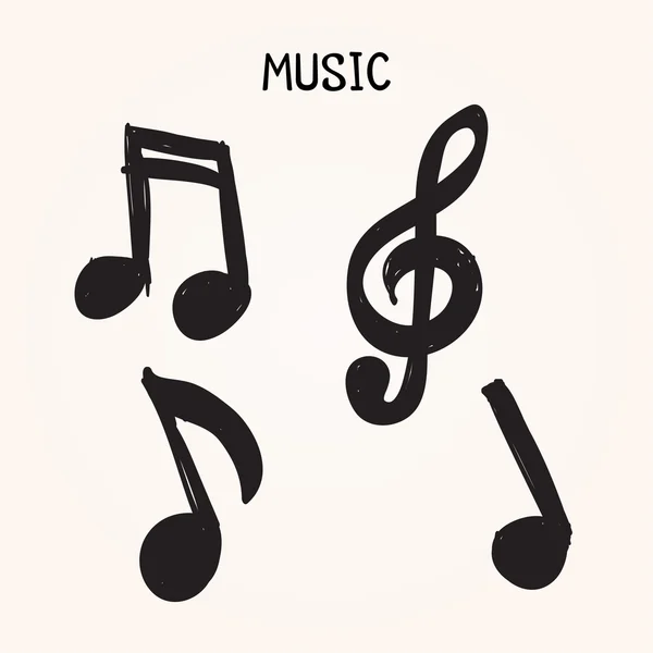 Müzik notları seti