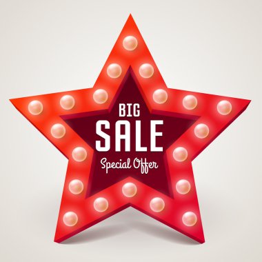 Satılık retro ışık yıldız