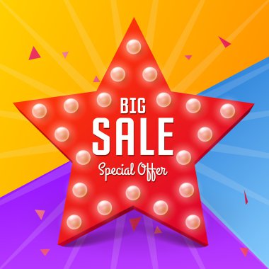 Satılık retro ışık yıldız