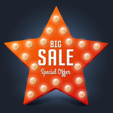 Satılık retro ışık yıldız