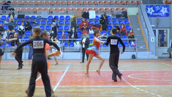 Éditorial Russie Krasnodar Novembre 2020 Championnat Danse Salon Sportif Enfants — Photo