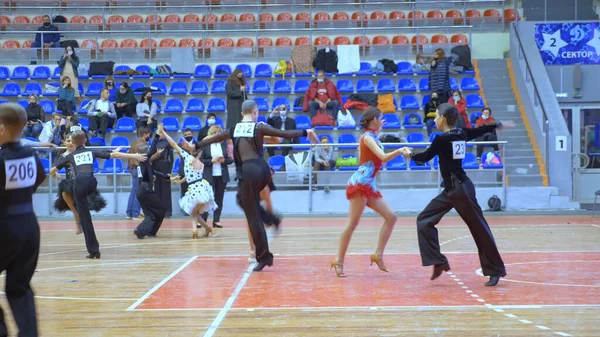 編集部。ロシア,クラスノダール2020年11月14日社交ダンス選手権 — ストック写真