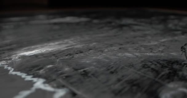 Деталізована екстремальна крупним планом поверхня декоративної штукатурки сірого мармуру — стокове відео