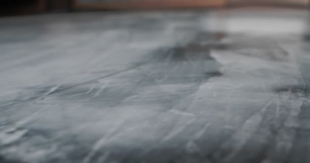 装饰石膏灰色大理石细部特写表面 — 图库视频影像