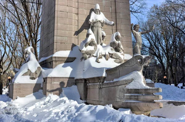 USS Maine Monument - Центральный парк, Нью-Йорк — стоковое фото