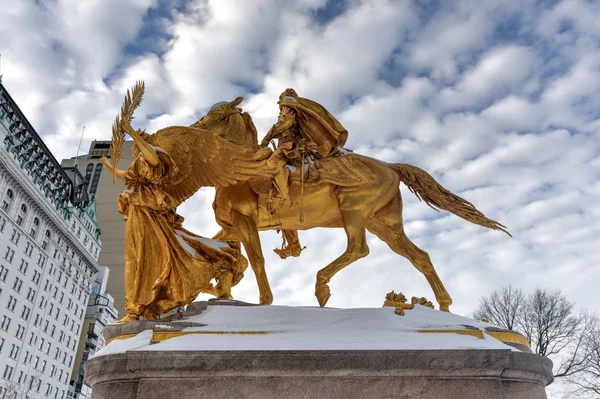 Monumento a William Sherman - Central Park, Nueva York — Foto de Stock