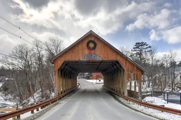 Quechee kapalı köprü - Vermont — Stok fotoğraf