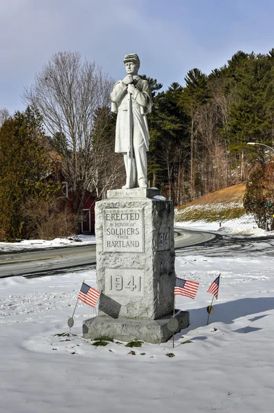 Hartland Vermont Memoriale della Guerra Civile — Foto Stock