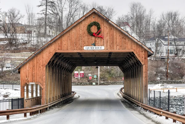 Quechee overdekt bruggetje - Vermont — Stockfoto