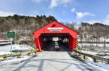 Taftsville kapalı köprü - Vermont