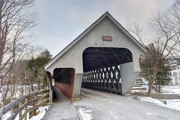 Ponte coperto - Vermont — Foto Stock