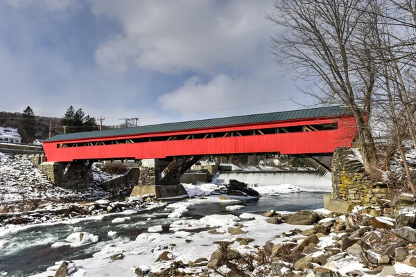 Taftsville kryty most - Vermont — Zdjęcie stockowe