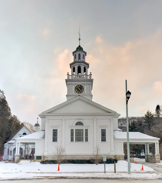 Πρώτη εκκλησιαστική εκκλησία - Woodstock, Βερμόντ — Φωτογραφία Αρχείου