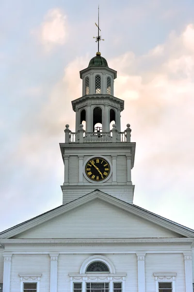Pierwsze Congregational Kościół - Przystanek Woodstock, Vermont — Zdjęcie stockowe