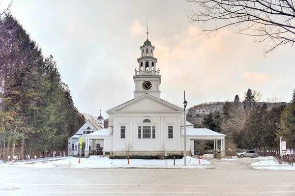 İlk Cemaat Kilisesi - Woodstock, Vermont — Stok fotoğraf