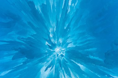 Yarı saydam mavi buz Kalesi