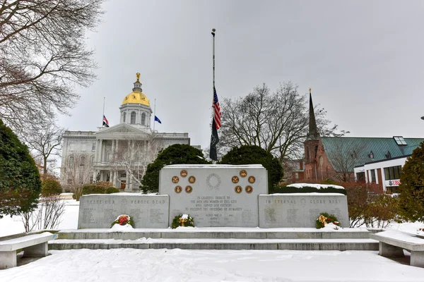 Concord, New Hampshire War Memorial — Stockfoto