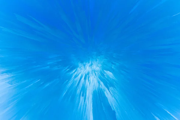 Castelo de gelo azul translúcido — Fotografia de Stock