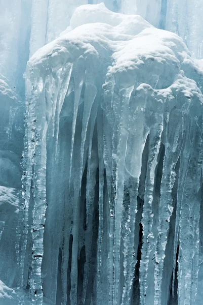 Château de glace bleu translucide — Photo