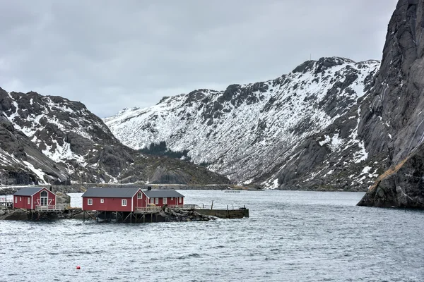 Nusfjord，罗弗敦岛挪威 — 图库照片