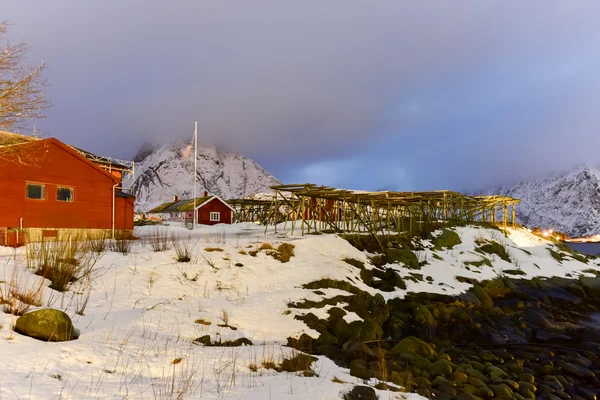 Reine, Norwegia na Lofotach — Zdjęcie stockowe