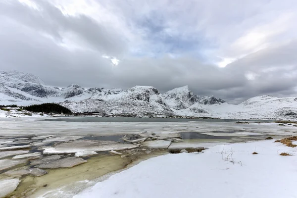 Flakstadoya - Lofoten ostrovy, Norsko — Stock fotografie