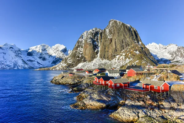 Hamnoy - lofoten island, norwegen — Stockfoto