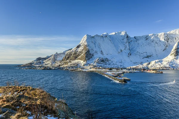 Reine, Norwegia na Lofotach — Zdjęcie stockowe