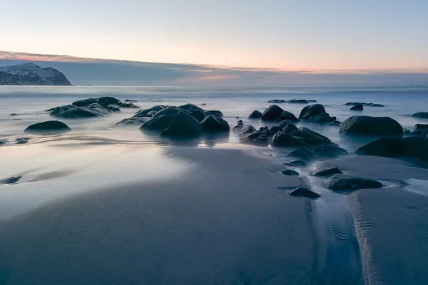 Vikten Beach - Lofoten Beach, Noruega — Foto de Stock